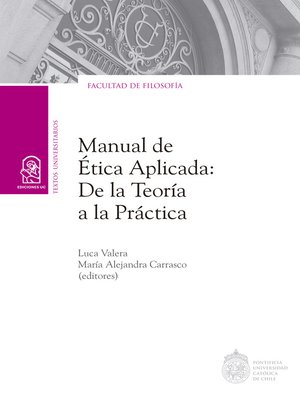 cover image of Manual de ética aplicada